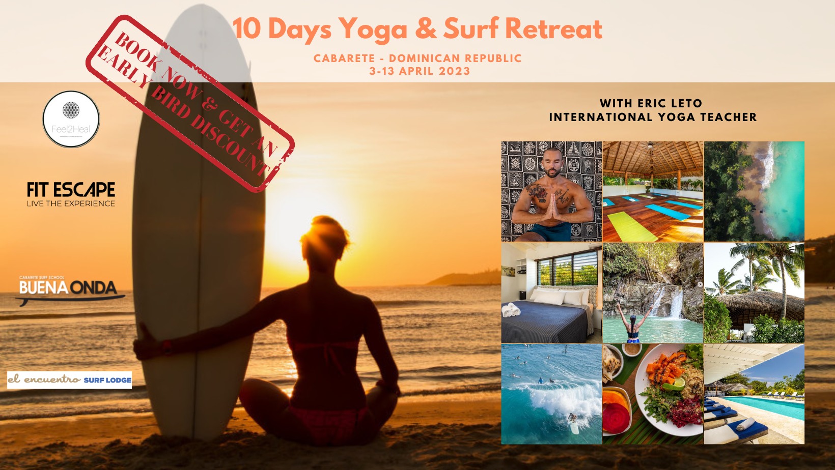 10 Days Yoga & Surf Retreat - Dominican Republic