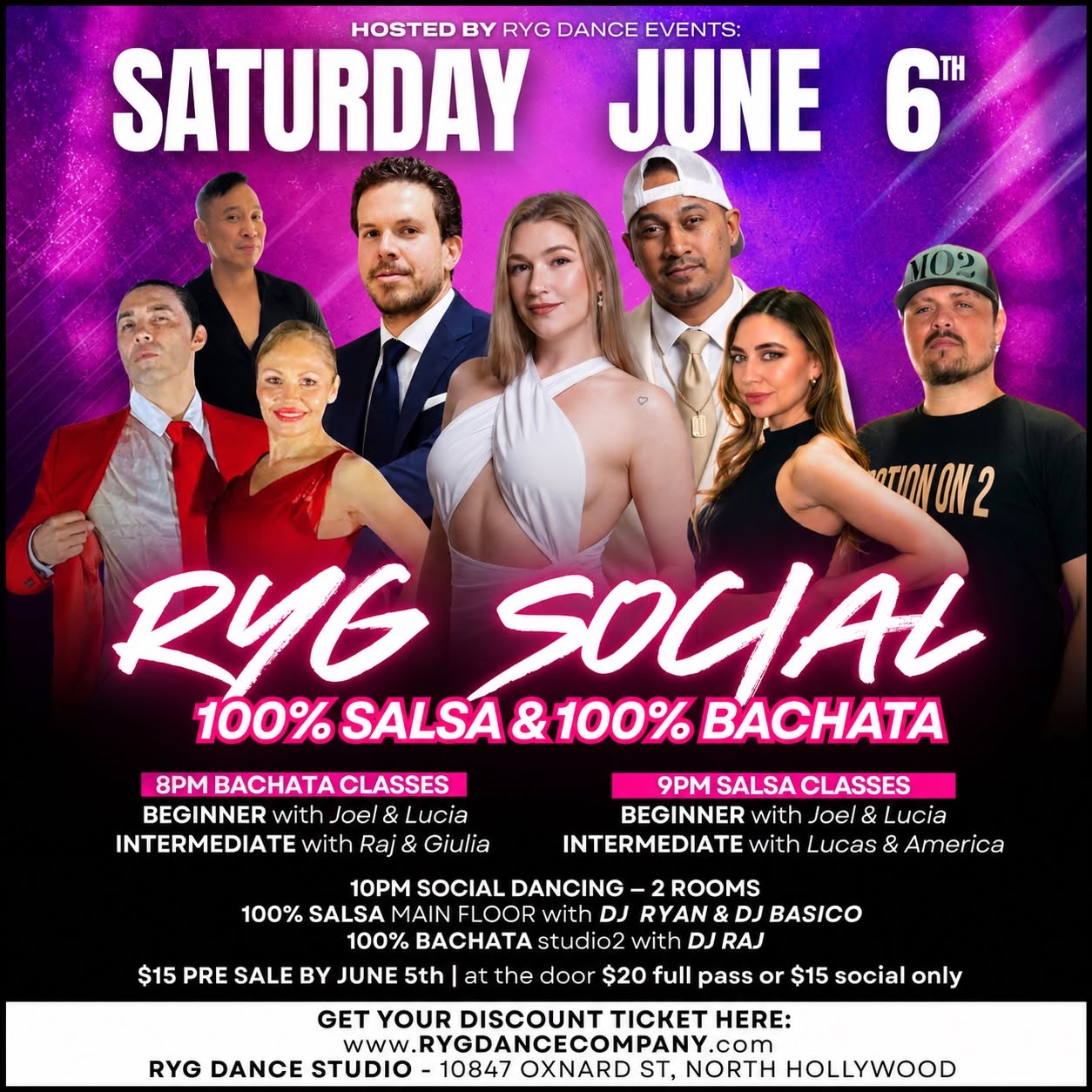 RYG SOCIAL SALSA NIGHT + BACHATA ROOM
