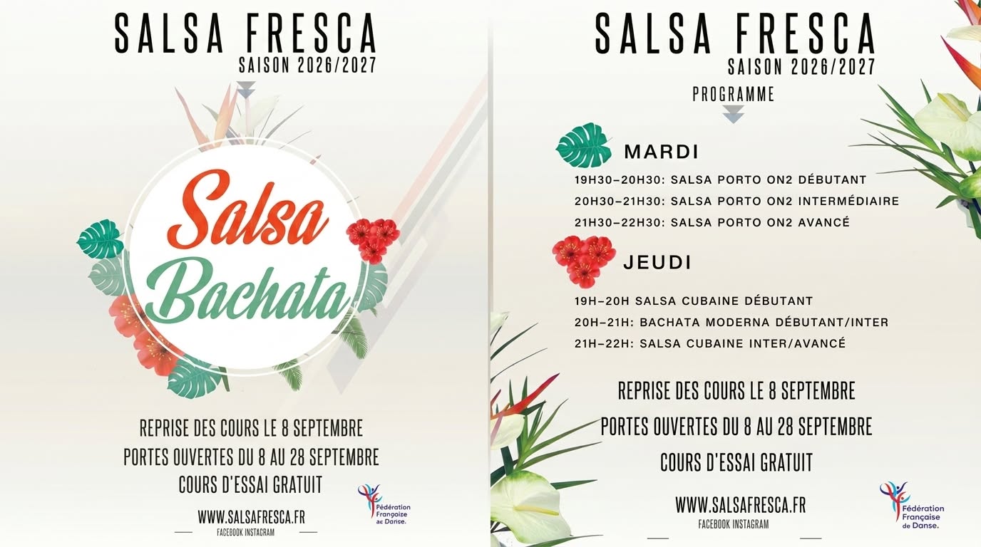 Portes ouvertes SALSA FRESCA by Hicham - Salsa cubaine, portoricaine et bachata