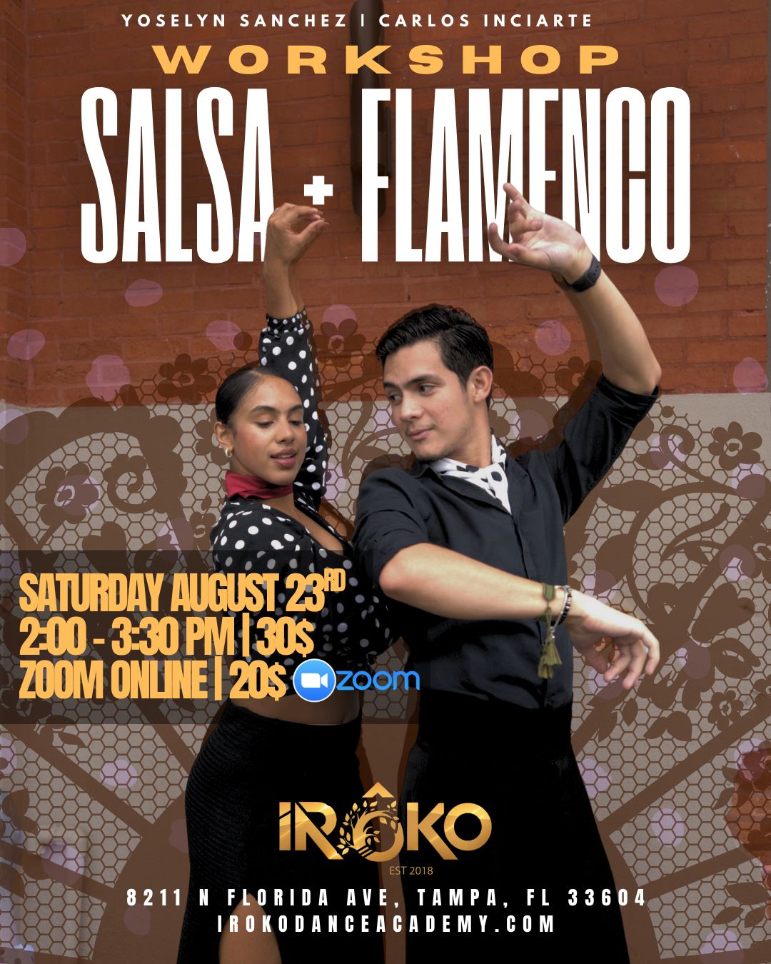Salsa + Flamenco Workshop August 23rd