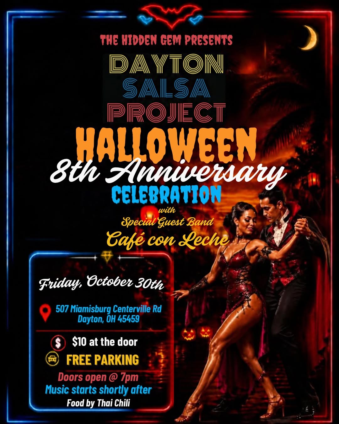 Dayton Salsa Project’s 8th Anniversary & Halloween Celebration