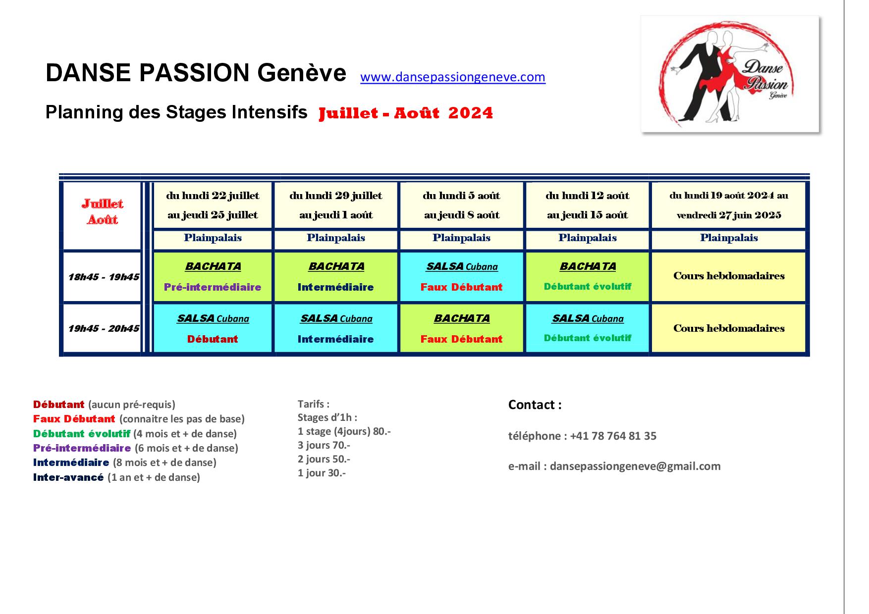 Stages intensifs de Salsa & Bachata