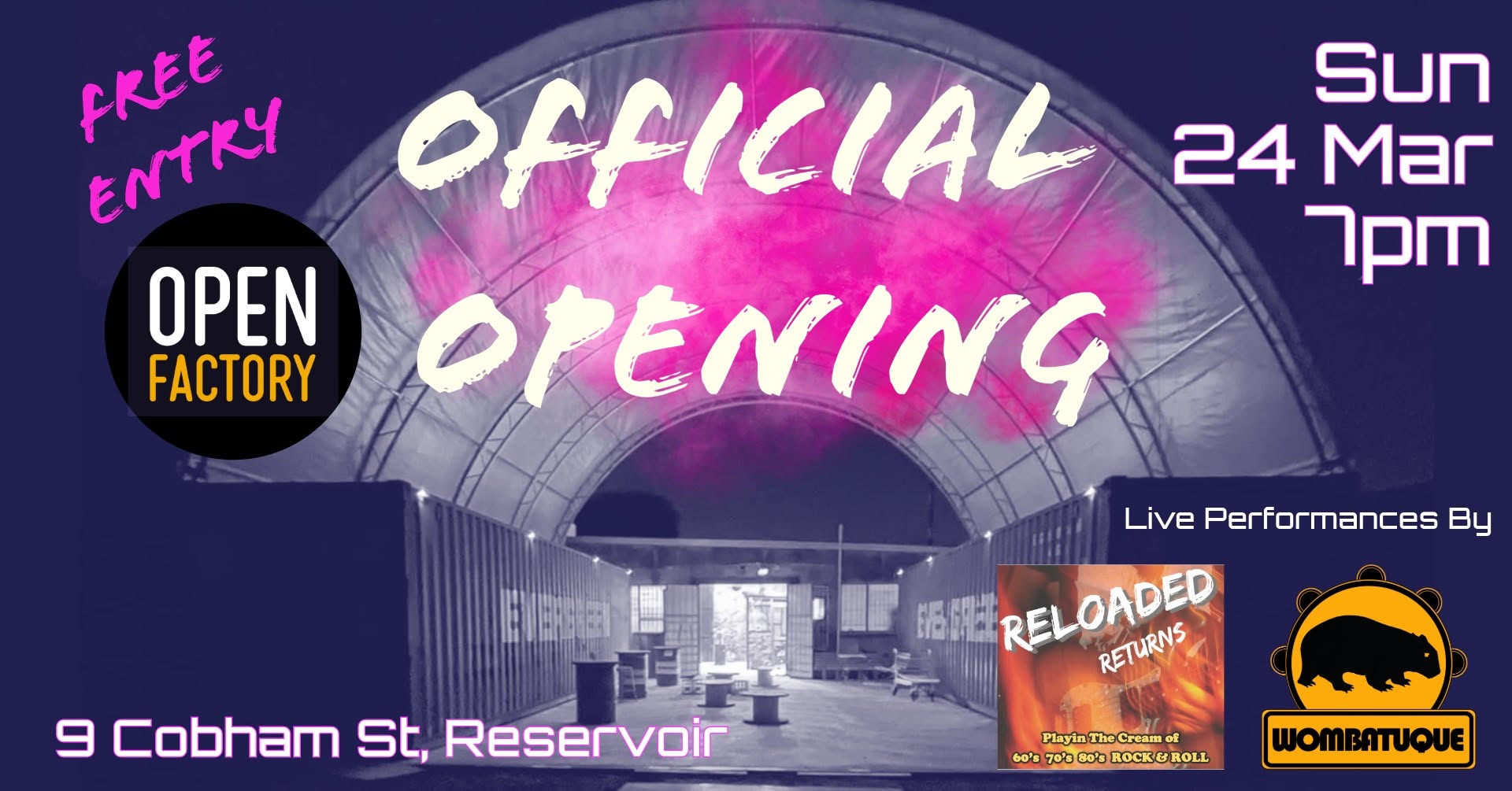 Open Factory Official Opening - Samba, Rock n' Roll & More!