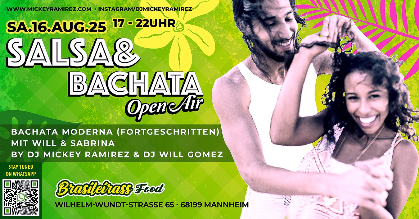 16 08 ★ Salsa & Bachata Open Air ★ Workshop + Party
