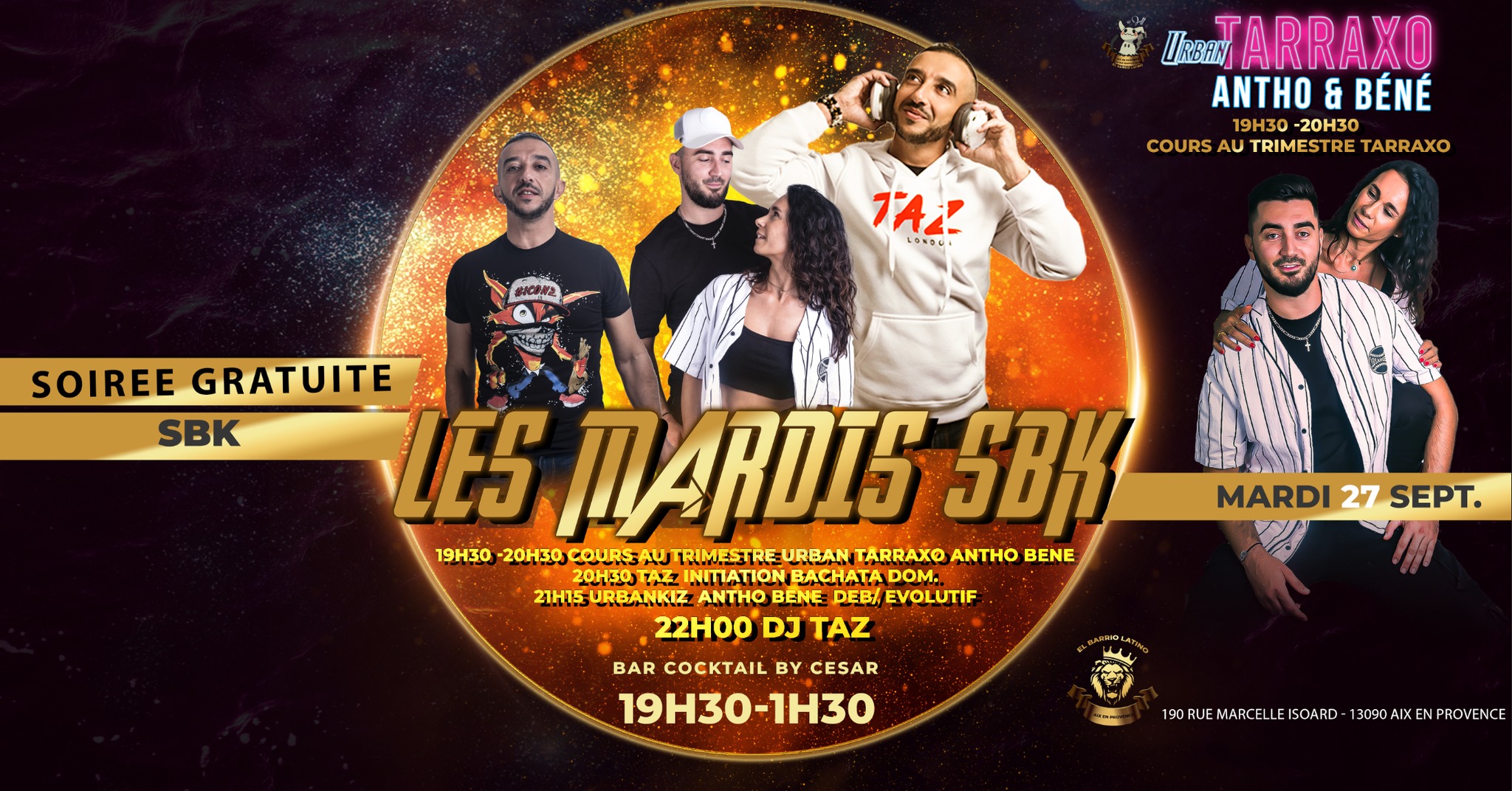 Les Mardis SBK du ROOFTOP - Barrio 27 septembre