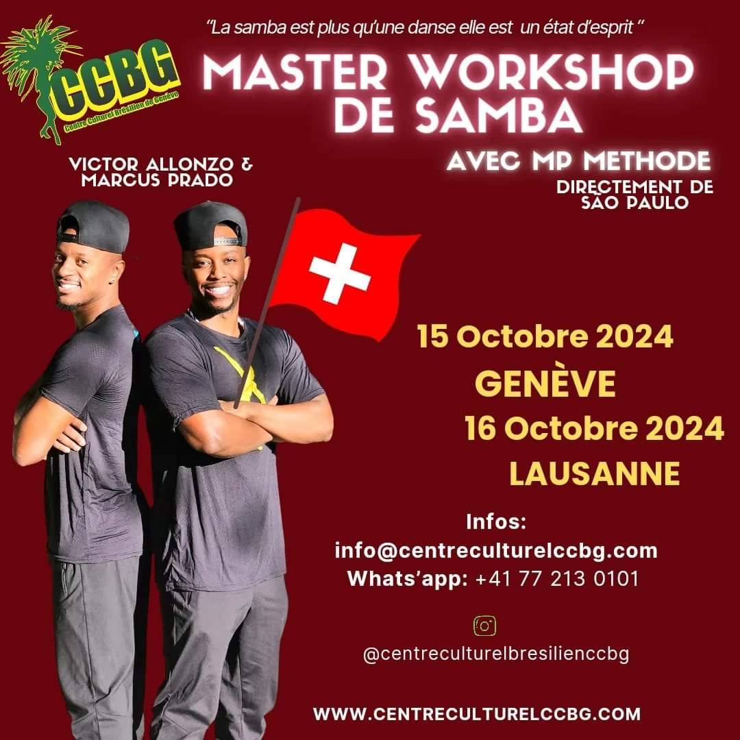 Workshop de Samba no pé avec Marcus Prado & Victor Allonzo Método MP