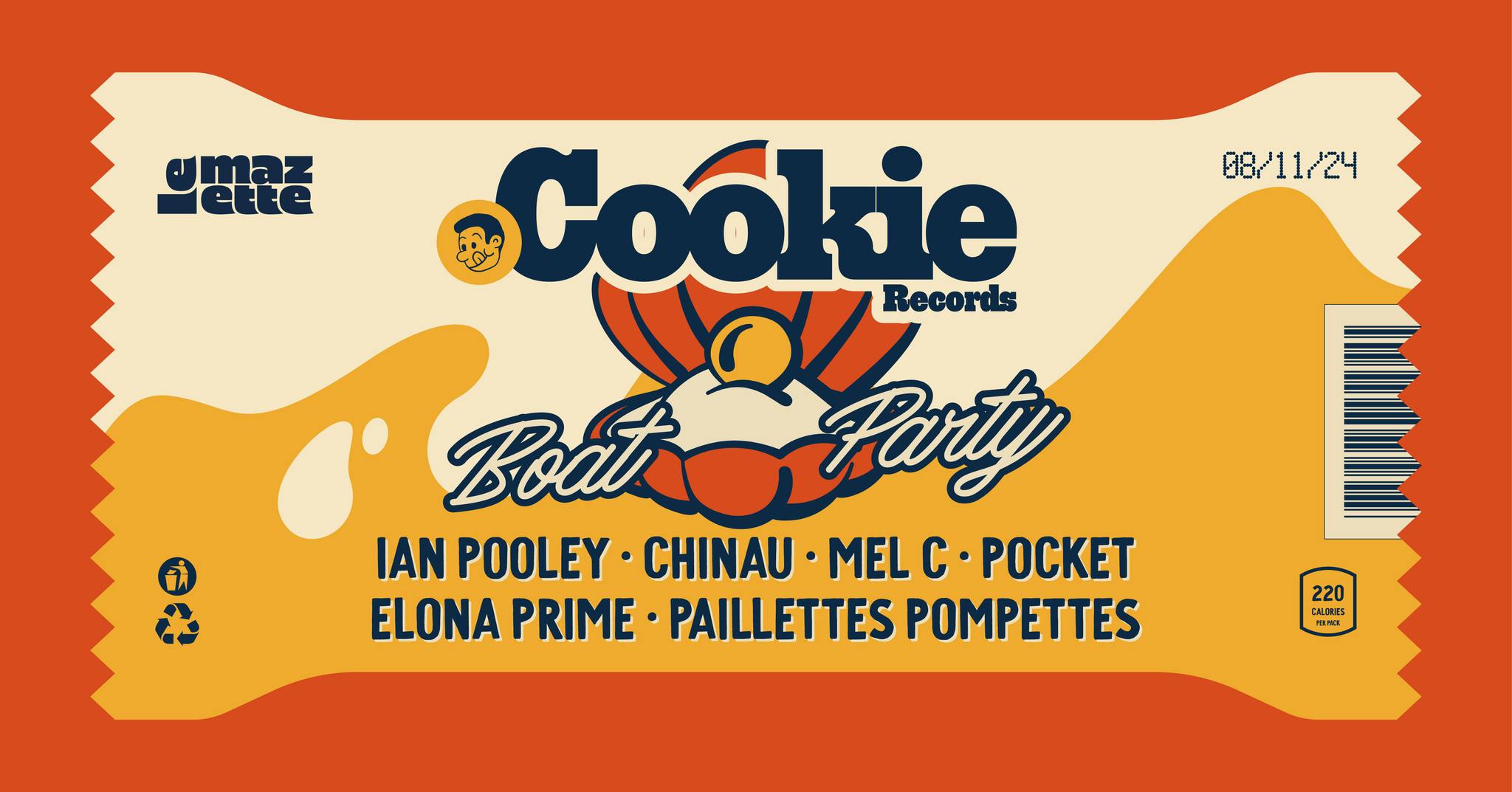 Cookie Records : Boat Party w Ian Pooley, Paillettes Pompettes