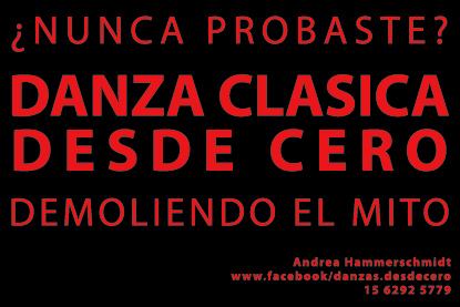DANZA CLÁSICA DESDE CERO CON ANDREA HAMMERSCHMIDT EN BESOS BRUJOS TANGO ESCUELA.