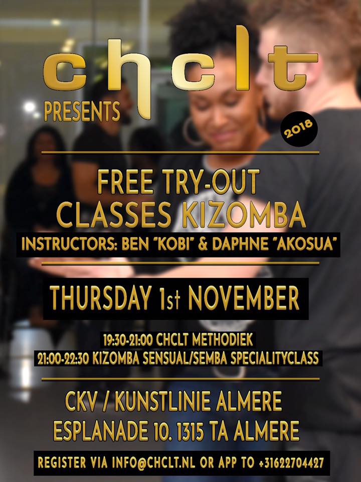 Free try-out classes Kizomba in Almere