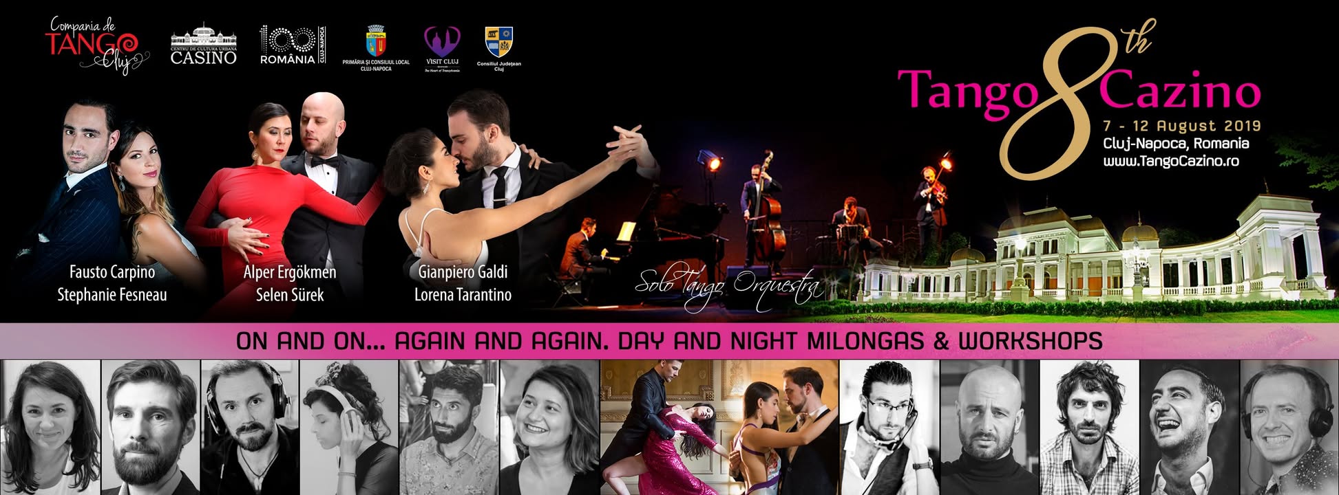 Tango Cazino 2019, 7-12 August, 8th edition
