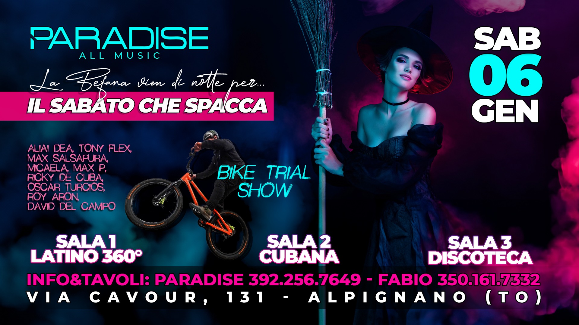 La Befana vien di notte per il SABATO CHE SPACCA!!!
