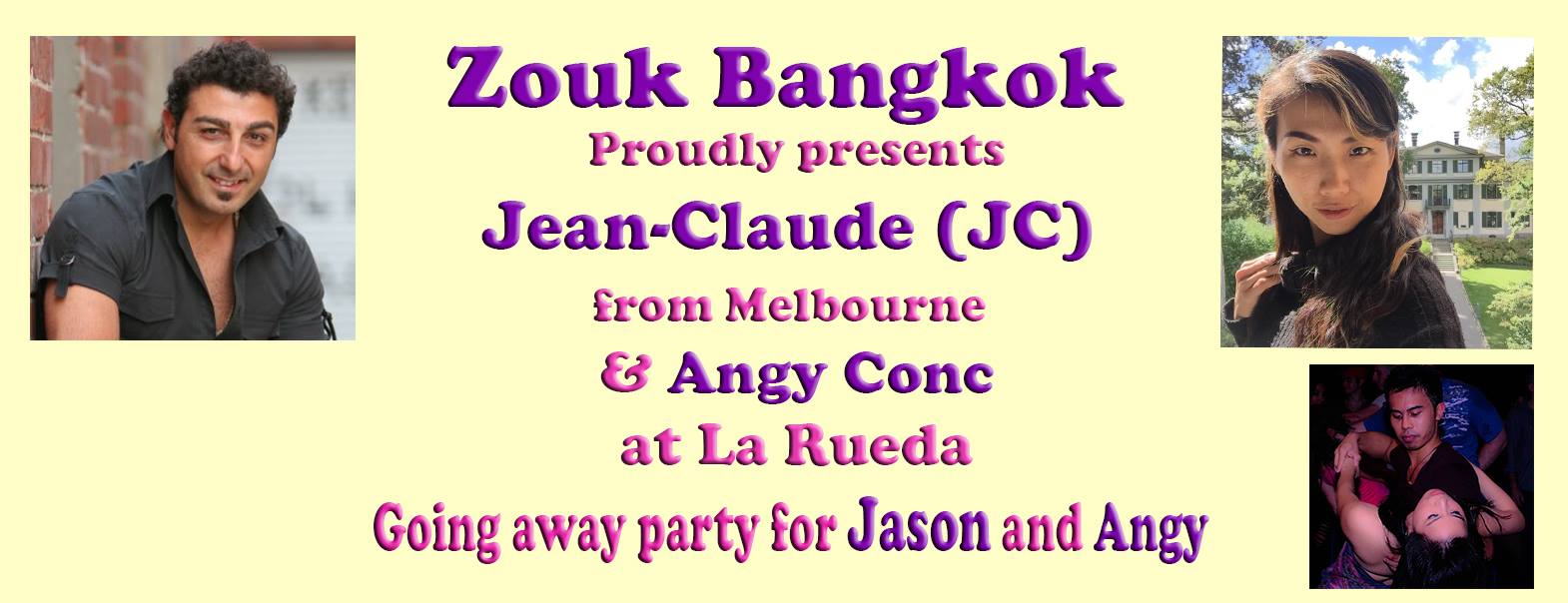 Jean-Claude JC & Angy workshop and going away party for Jason and Angy