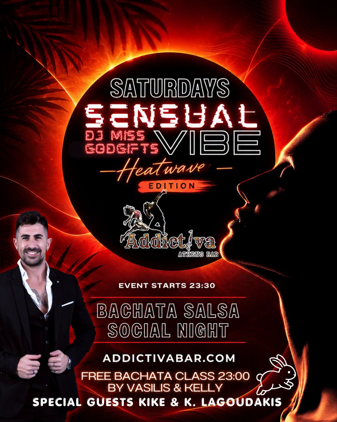 Sensual Vibe Saturdays Bachata Social Dancing Night Rooftop Party