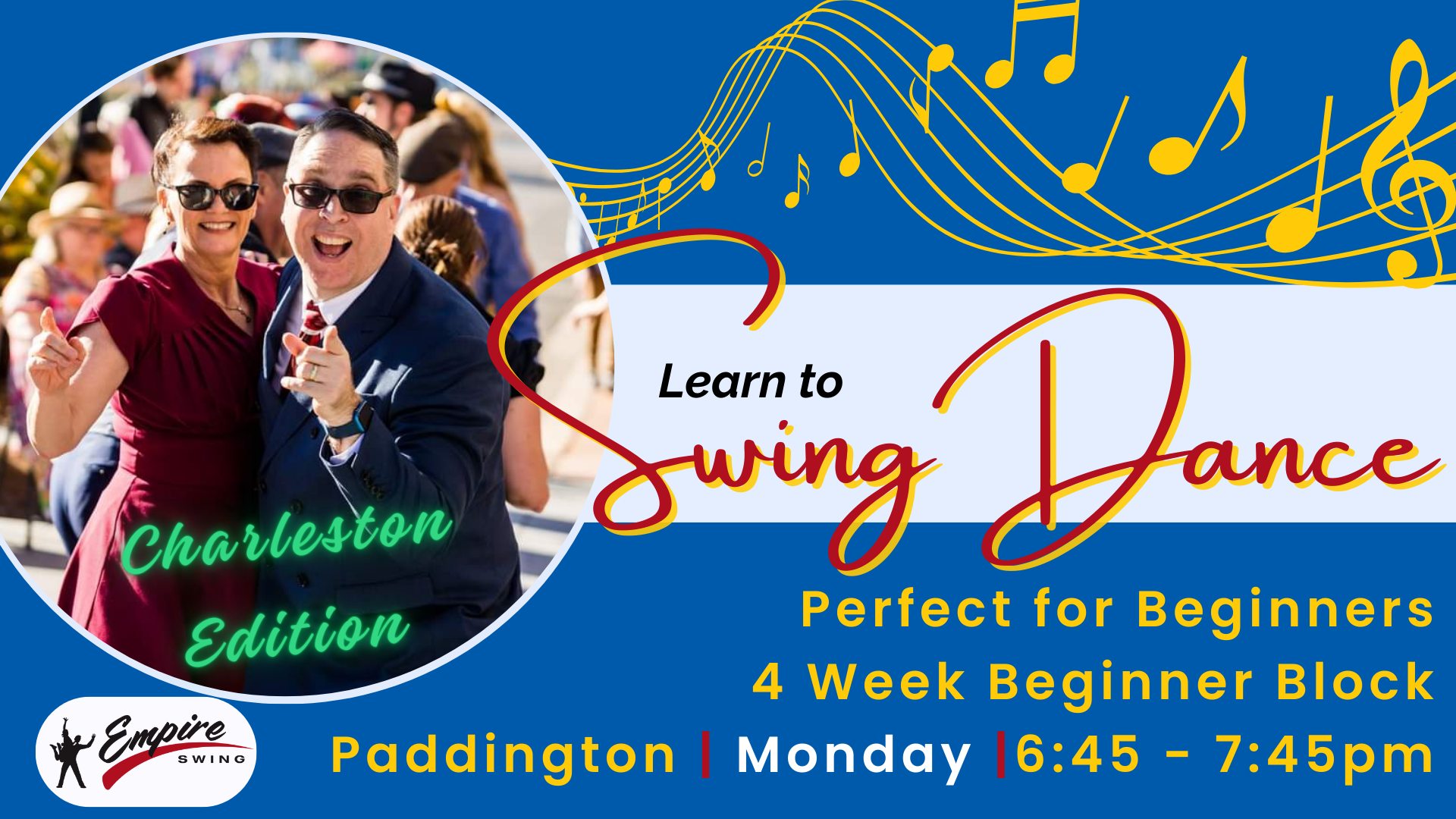 Learn to Swing Dance in 4 Weeks! - Charleston Edition - New Monday Beginner Block