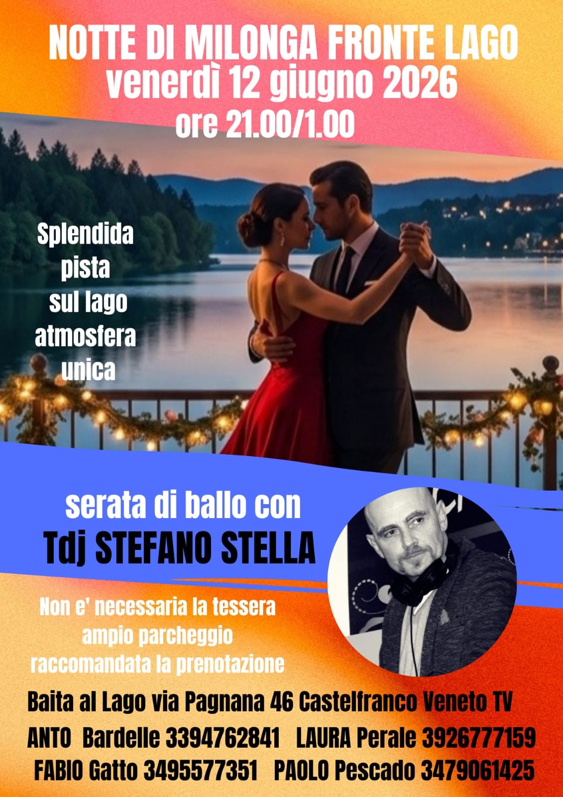 Notte di Milonga Fronte Lago - Tdj Stefano Stella