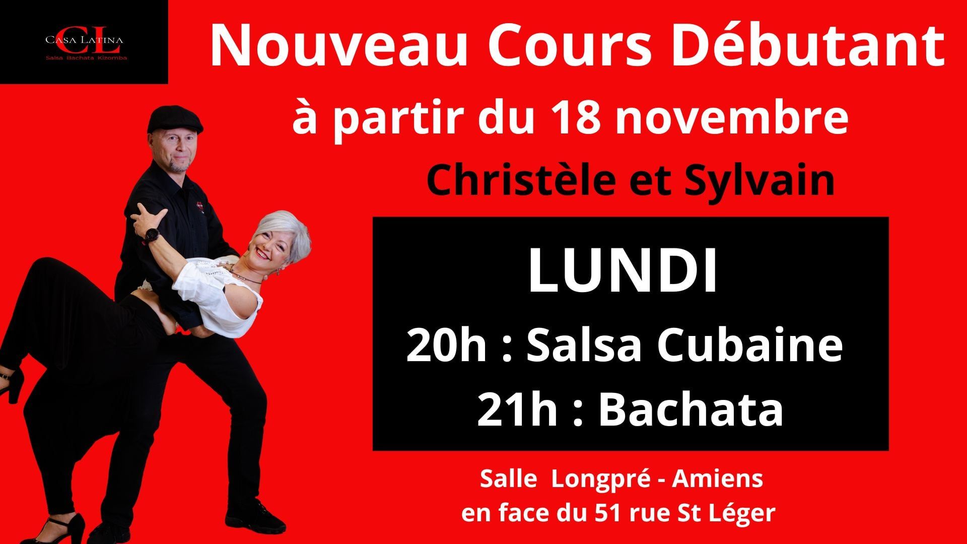 Cours de Salsa Bachata niveau débutant