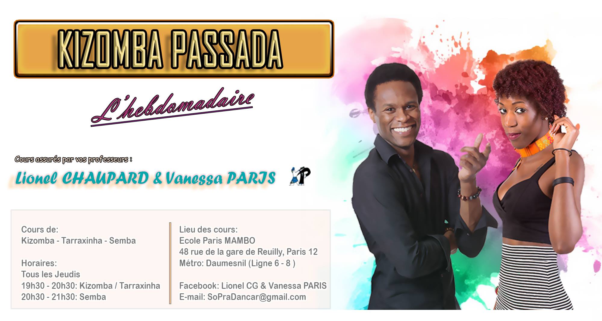 Kizomba Passada - Vos Cours Kizomba Et Semba (28 Sept. 2017)