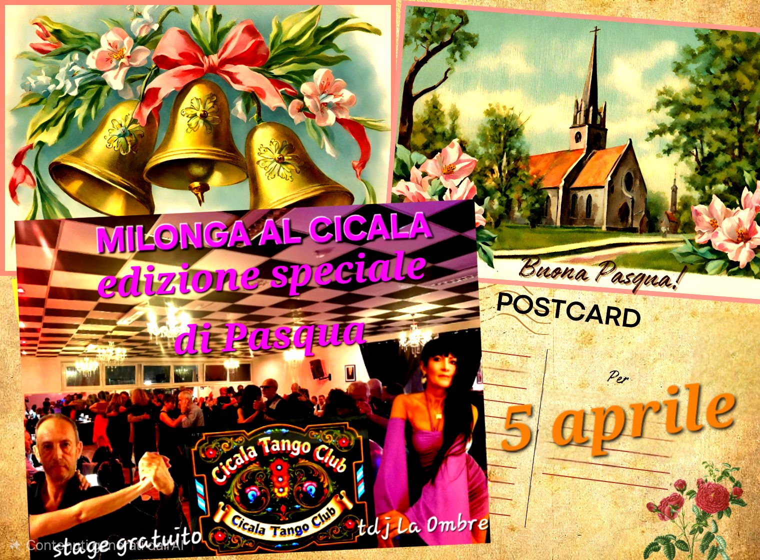 MILONGA DI PASQUA AL CICALA TDJ LA OMBRE STAGE GRATUITO CON ROMEDIO