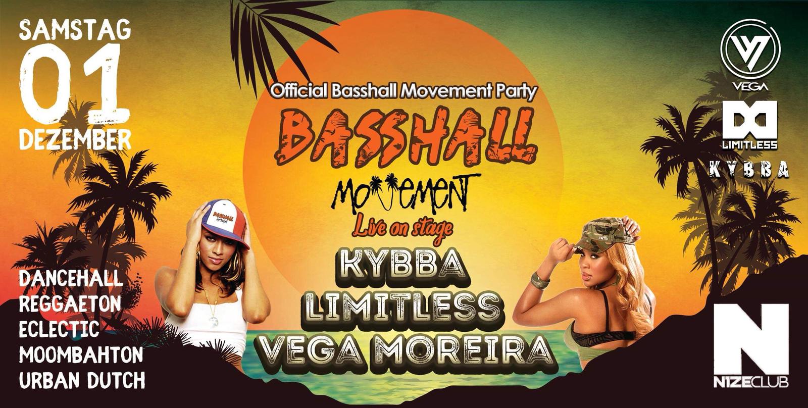 Official Basshall Movement Party - Kybba, Limitless, Vega Moreira