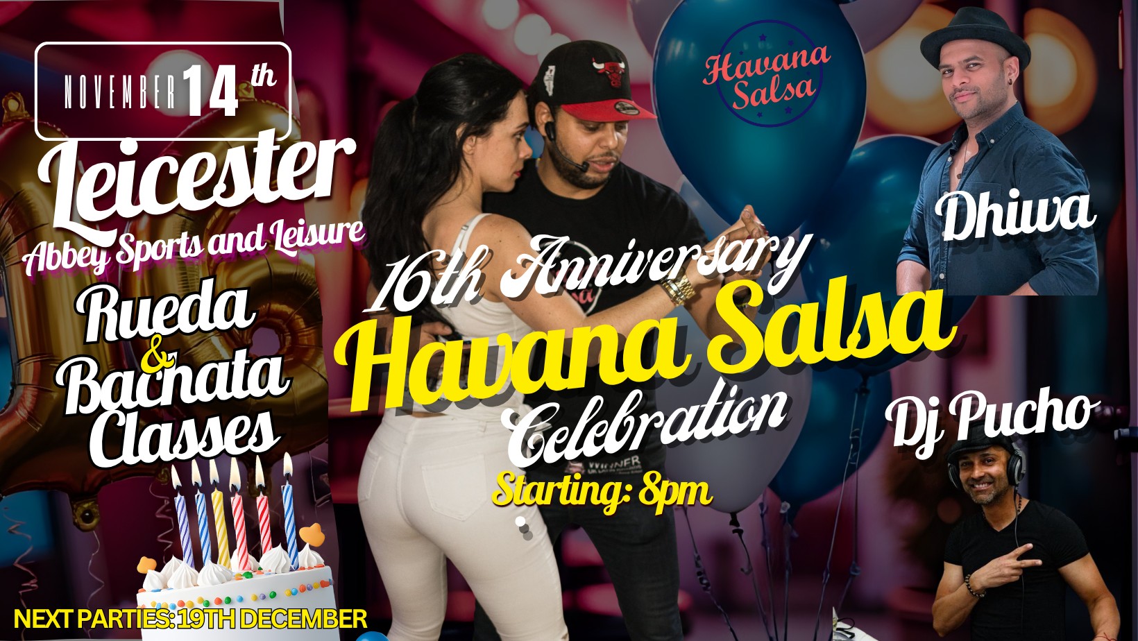 π₯³ Havana Salsa Party 16th Anniversary Celebration! π