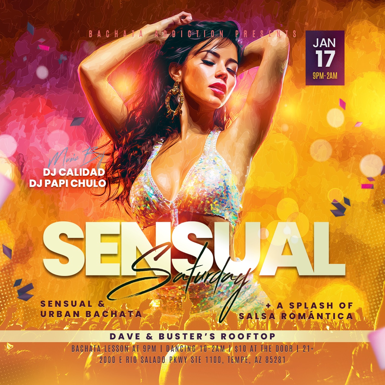 Sensual Saturday at D&B! Sensual & Urban Bachata + a Splash of Salsa!