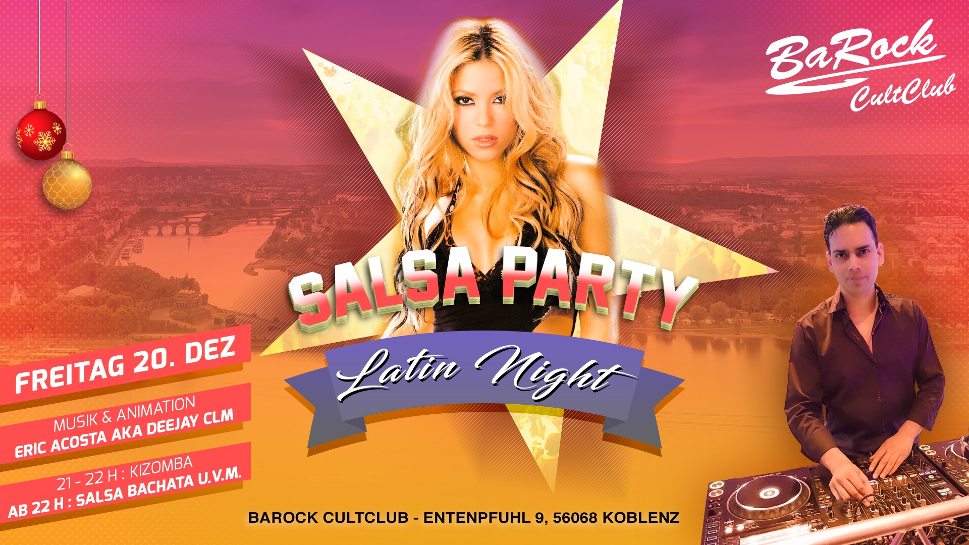 Salsa Latin Night Party ! Barock Koblenz