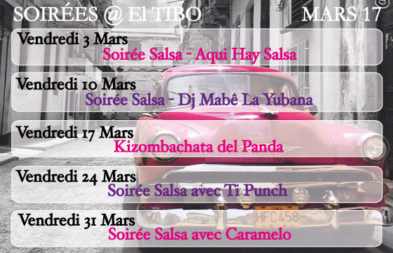 Kizombachata del Panda, vendredi 17 Mars au Tibo