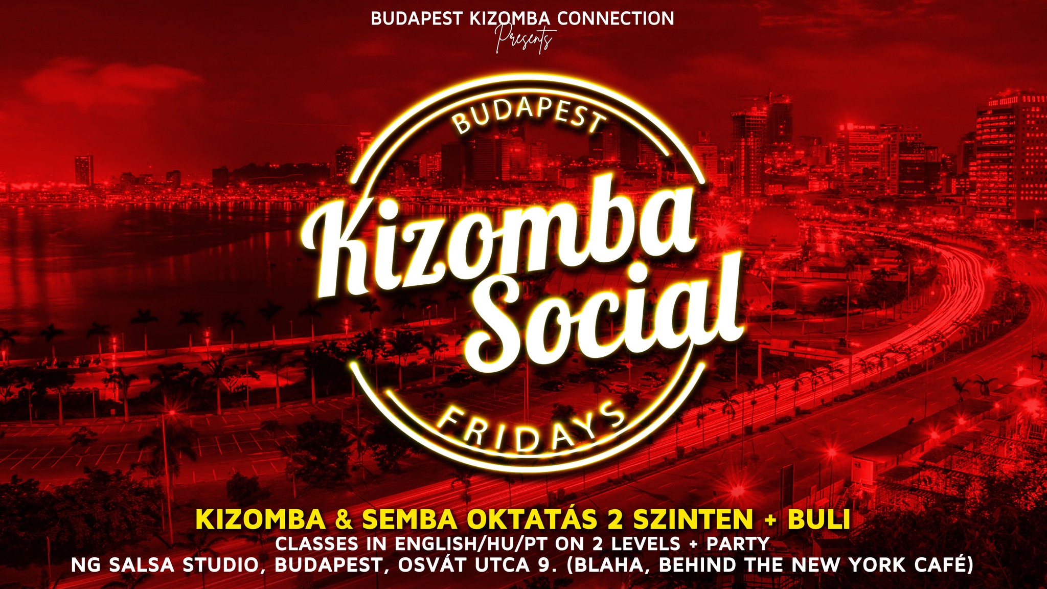 KIZOMBA SOCIAL Fridays Péntekenként a Blahán