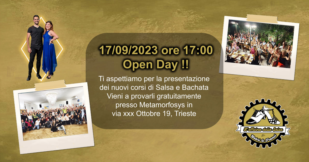 OPEN DAY - NUOVI CORSI DI SALSA E BACHATA