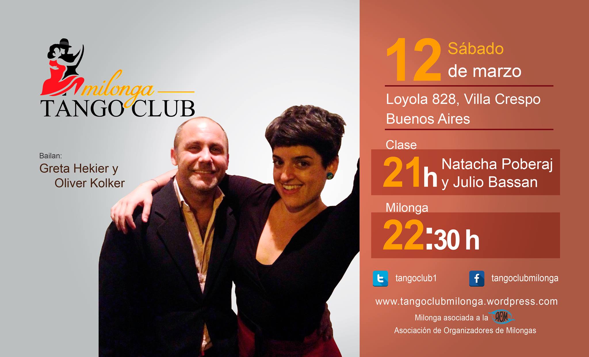Tango Club: ¡bailan Greta Hekier y Oliver Kolker + cumpleaños de Julio Bassan!