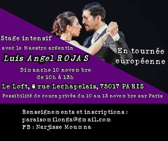 Tango Seminario con Luis Angel Rojas 10.11.19 au Loft
