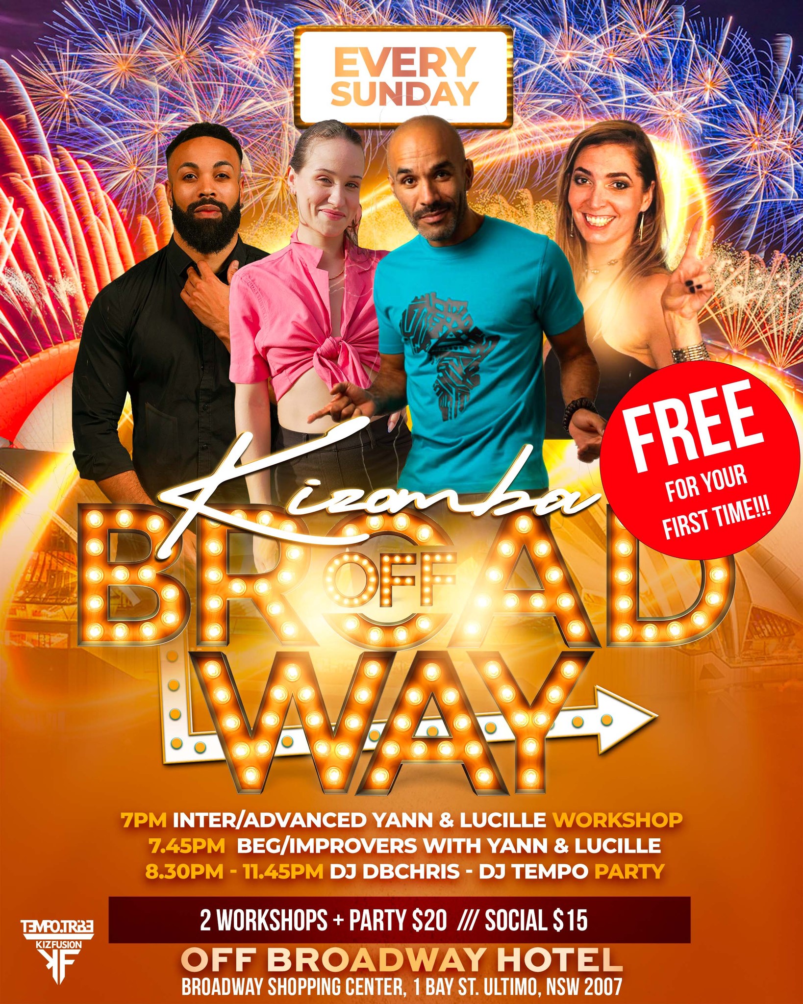 K.O.B - Kizomba Party! 2 Workshops with Yann & Lucille! Dj DBChris & Dj Tempo