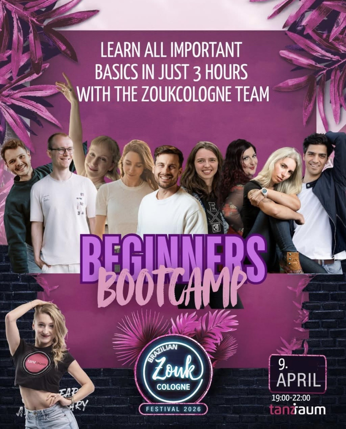 Brazilian Zouk Beginners Bootcamp with Zouk Team Cologne