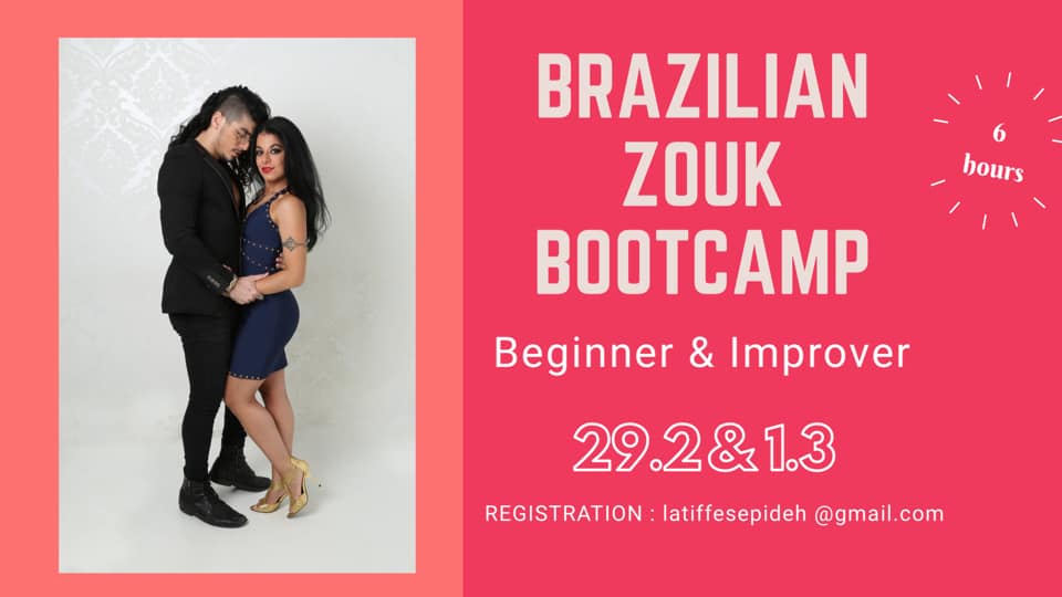 Brazilian Zouk Beginner & Improver Weekend Bootcamp by Latiffs