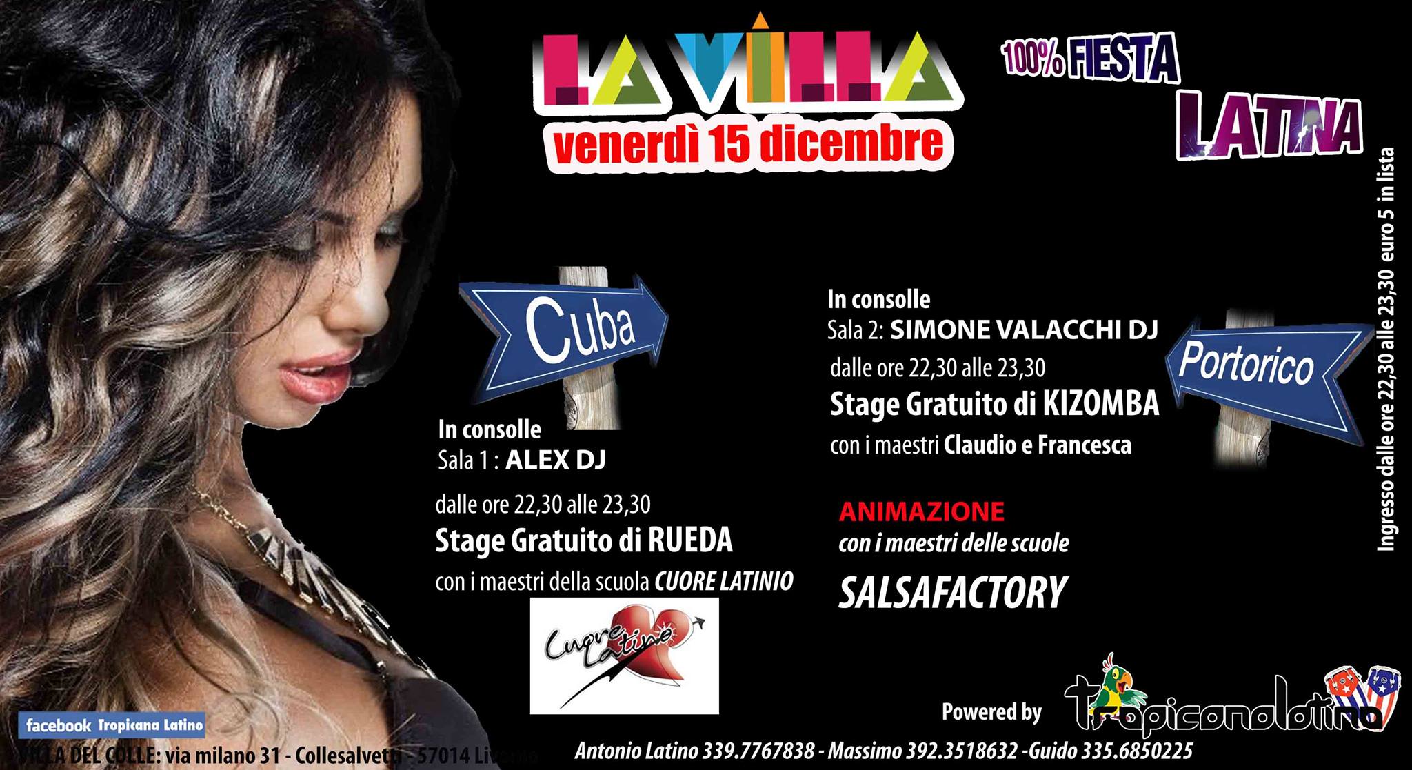 100% FestaLatina il Venerdì di Villa del Colle