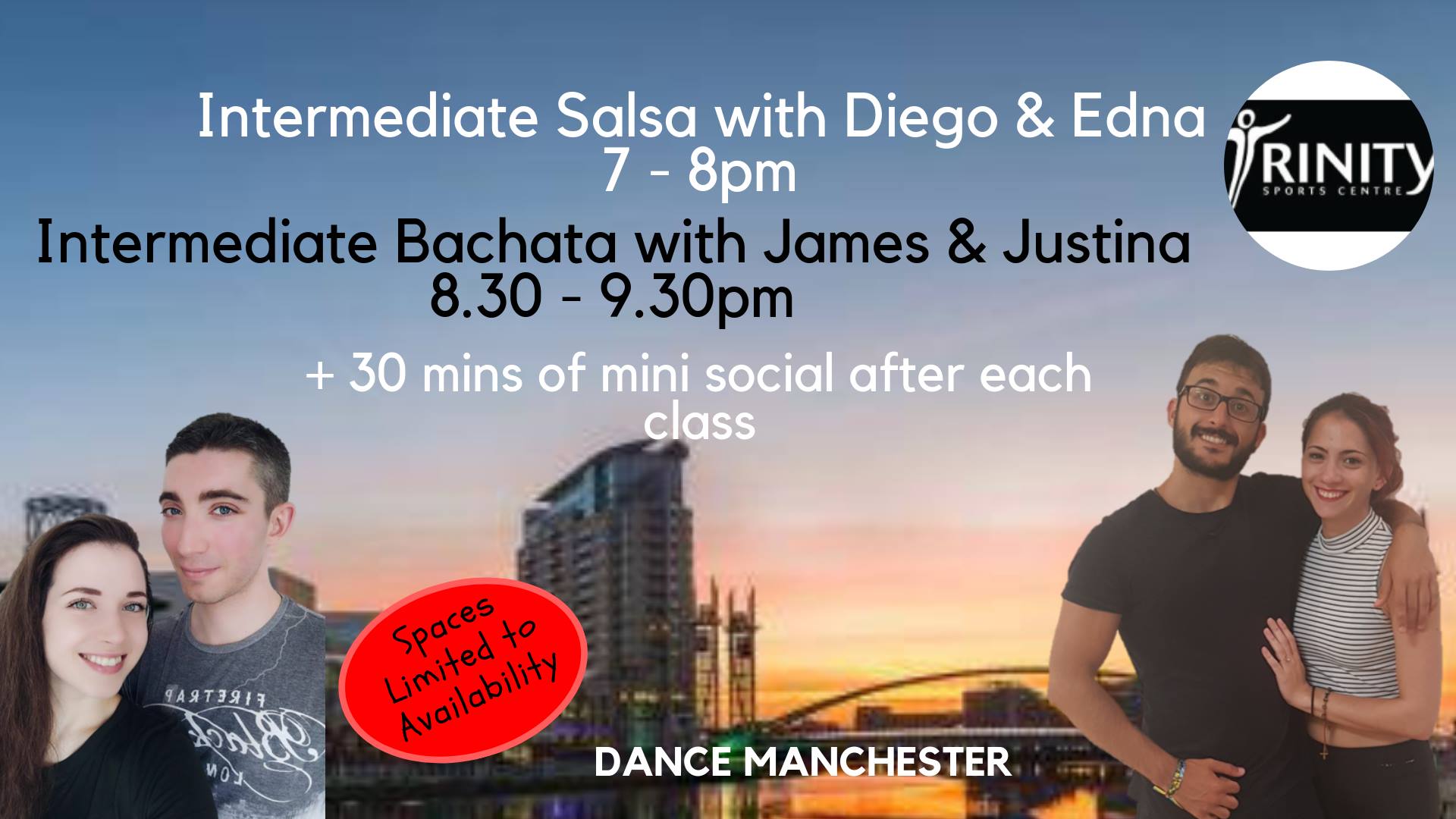 Intermediate Cuban Salsa & Intermediate Sensual Bachata Class