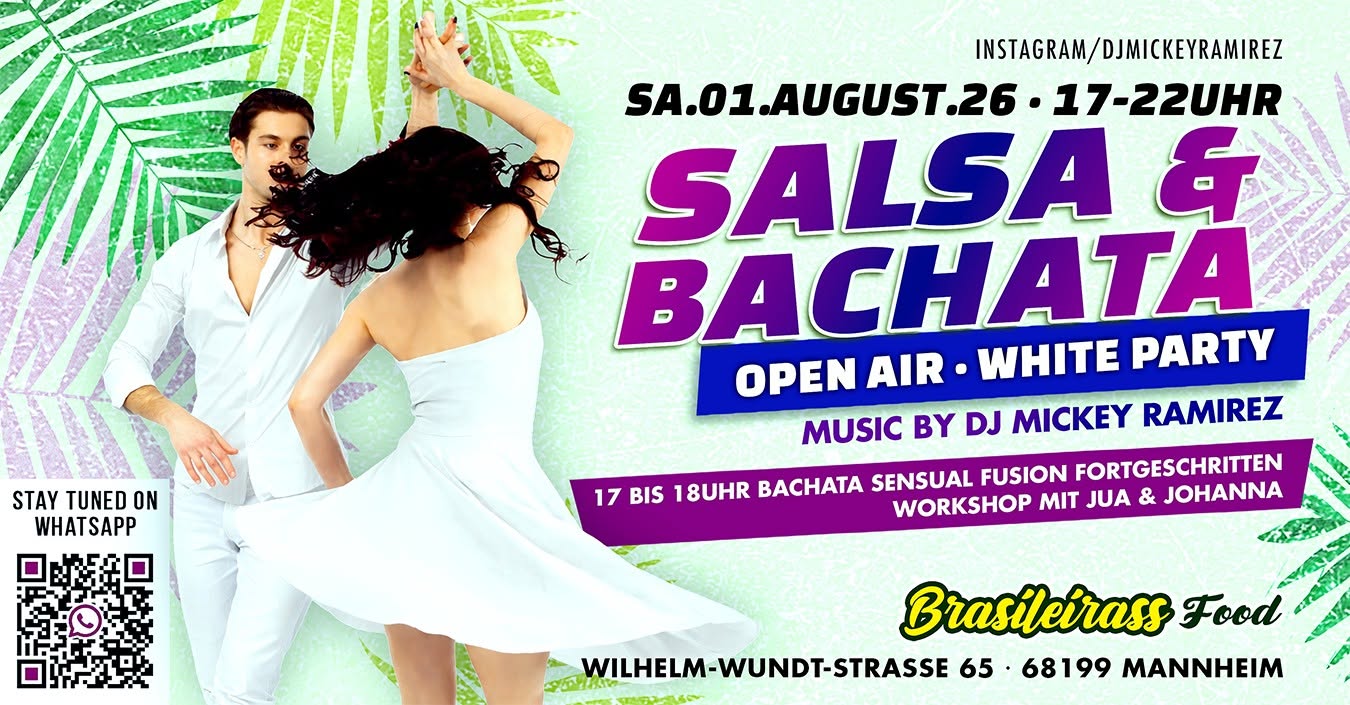 Salsa & Bachata Open Air ★ White Party mit Workshop