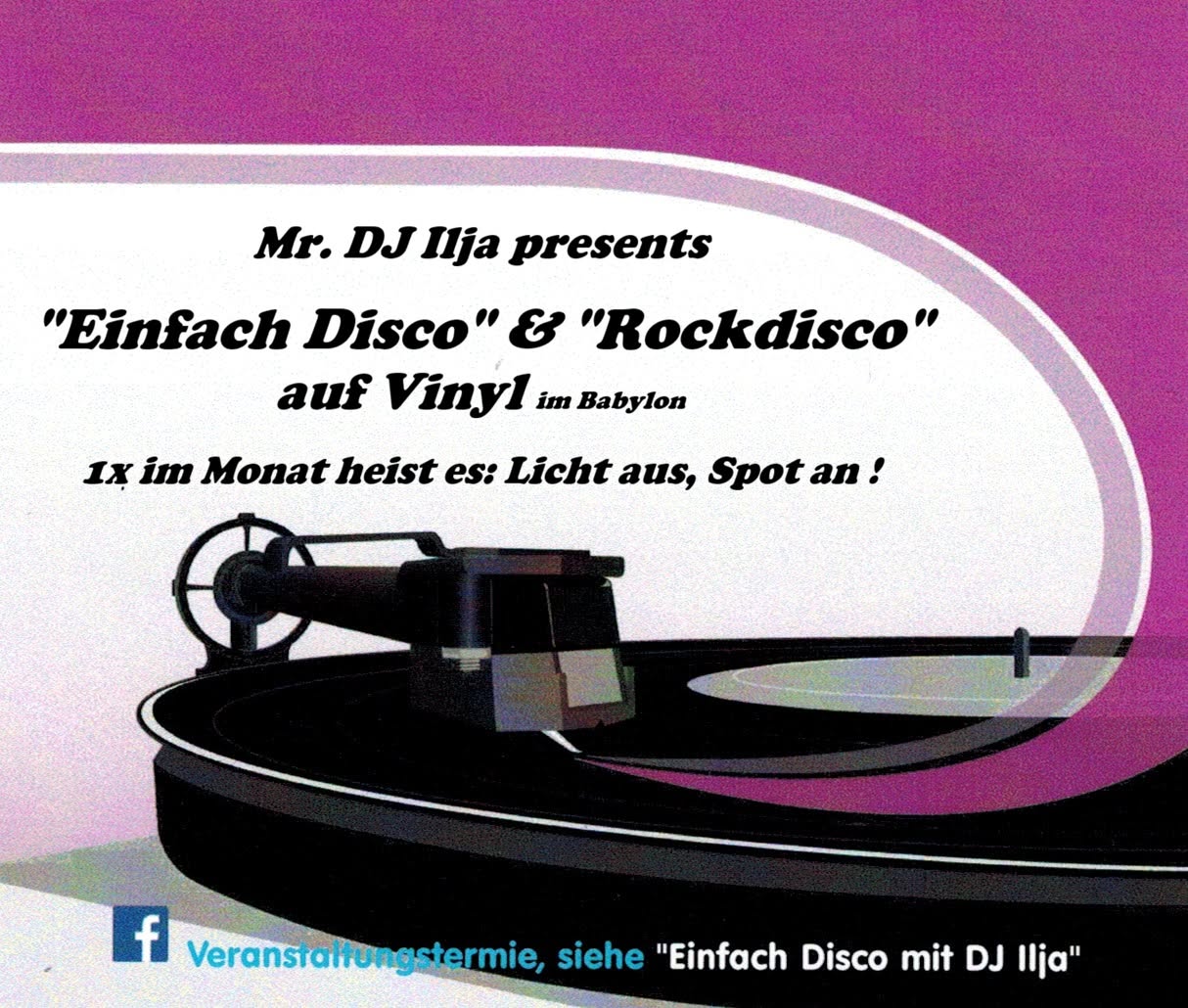 „Einfach Disco“ auf Vinyl im Babylon Fürth