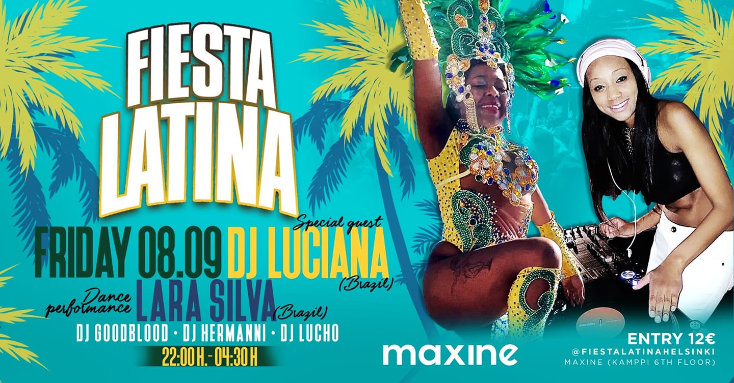 Fiesta Latina Brazilian Independence Special on Friday Sept 8th at Maxine