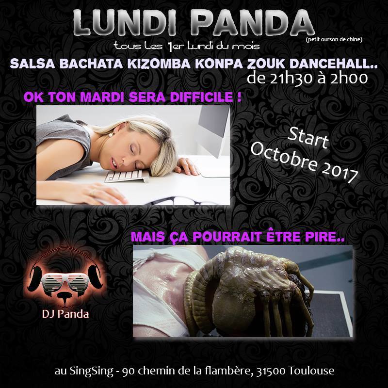 LUNDI PANDA - SOIREE SBKZKD - tous les 1er Lundi du mois