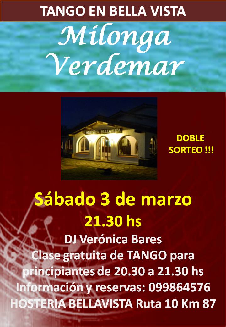 Milonga Verdemar Sábado 3 De Marzo !