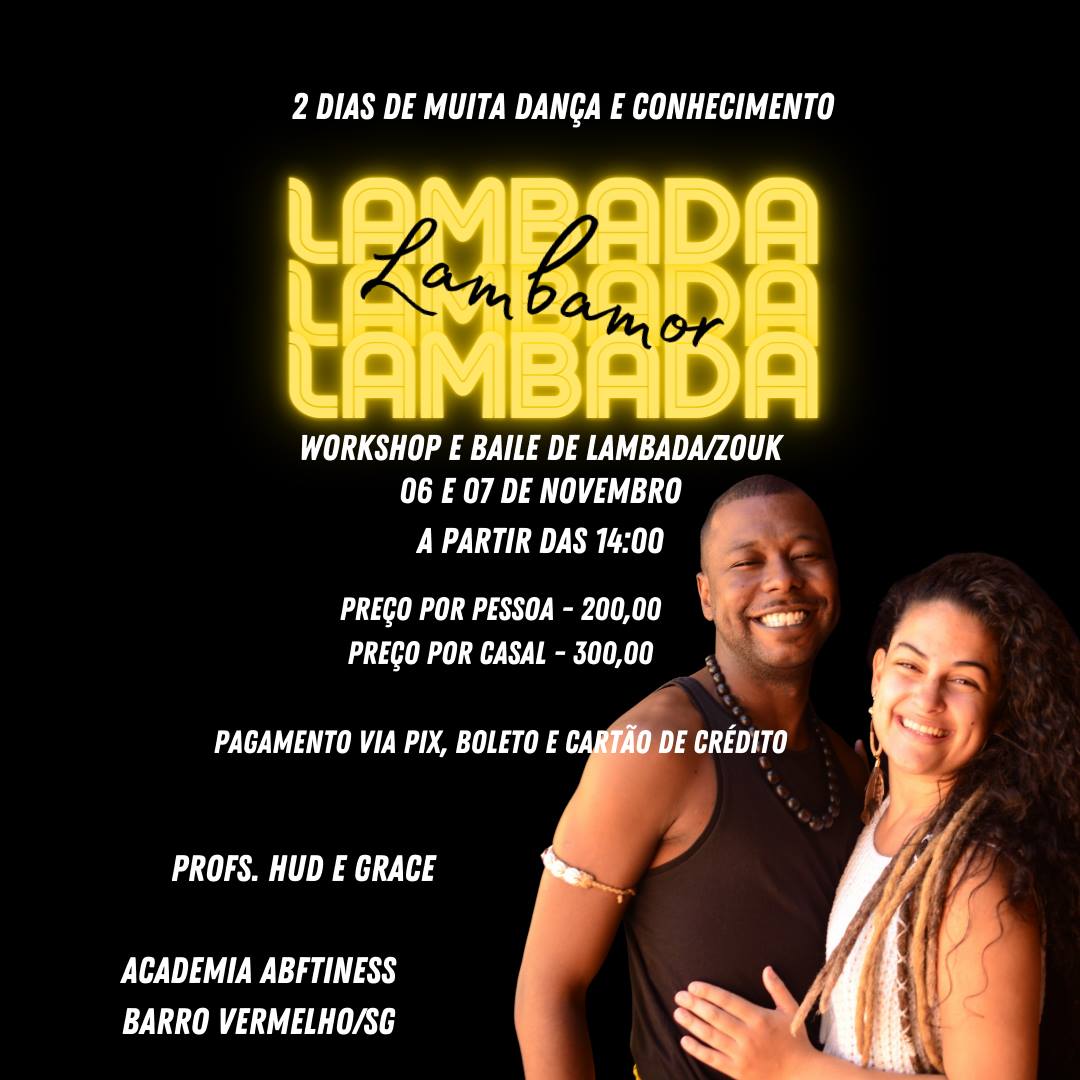 LAMBAMOR - WORKSHOP DE LAMBADA EM SÃO GONÇALO