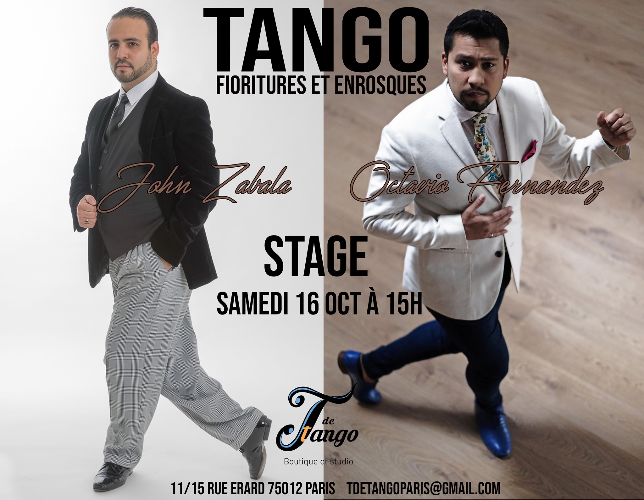 Stage fioritures et enrosques Octavio Fernandez, John Zabala