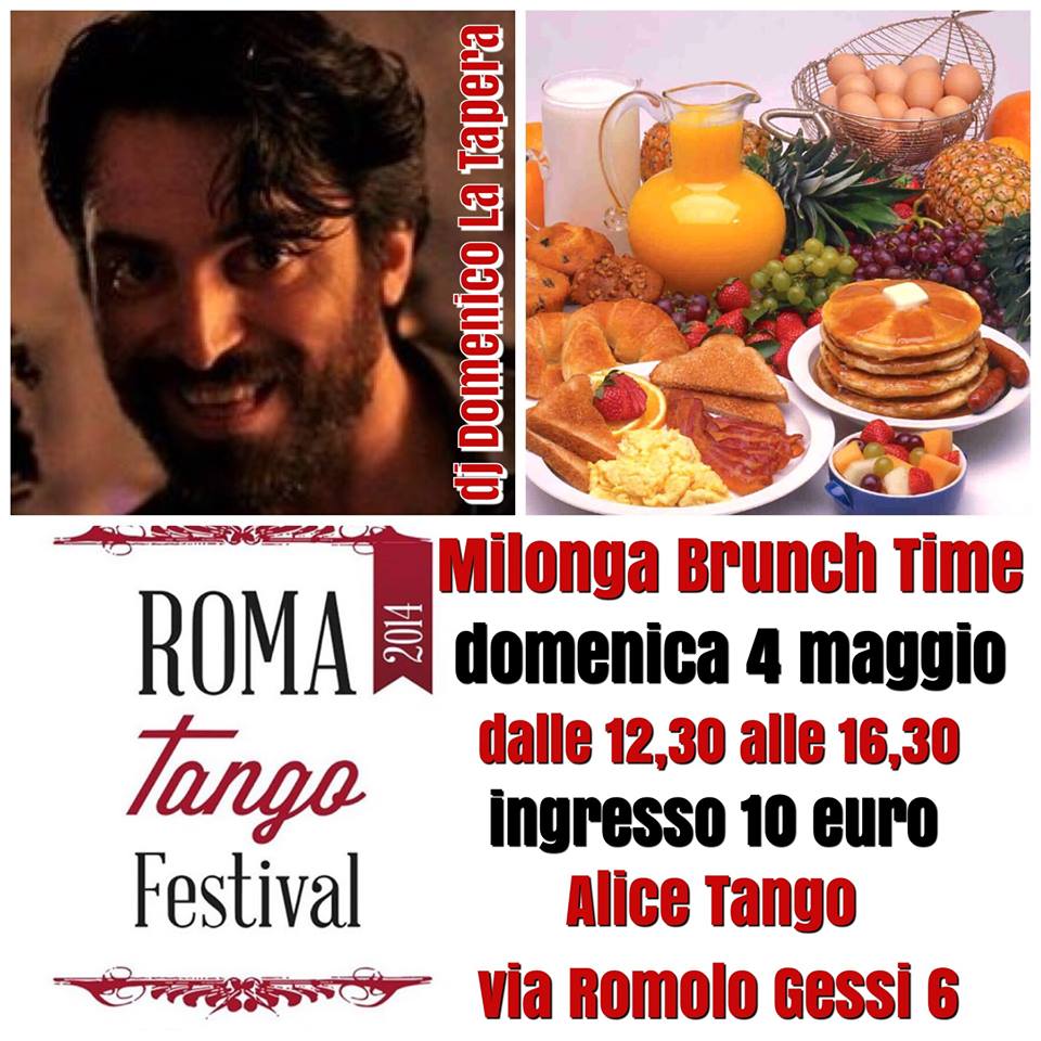 MILONGA " BRUNCH TIME" domenica 4 MAGGIO