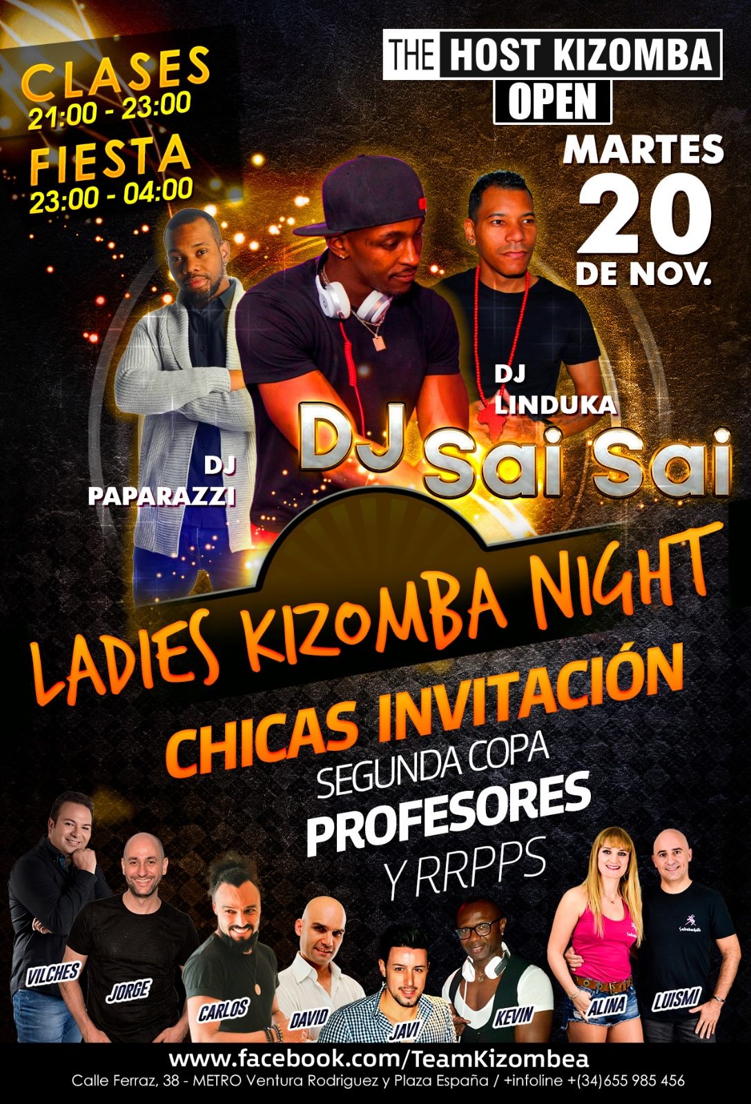 Ladies kizomba night martes 20 nov kizombaopen sesion