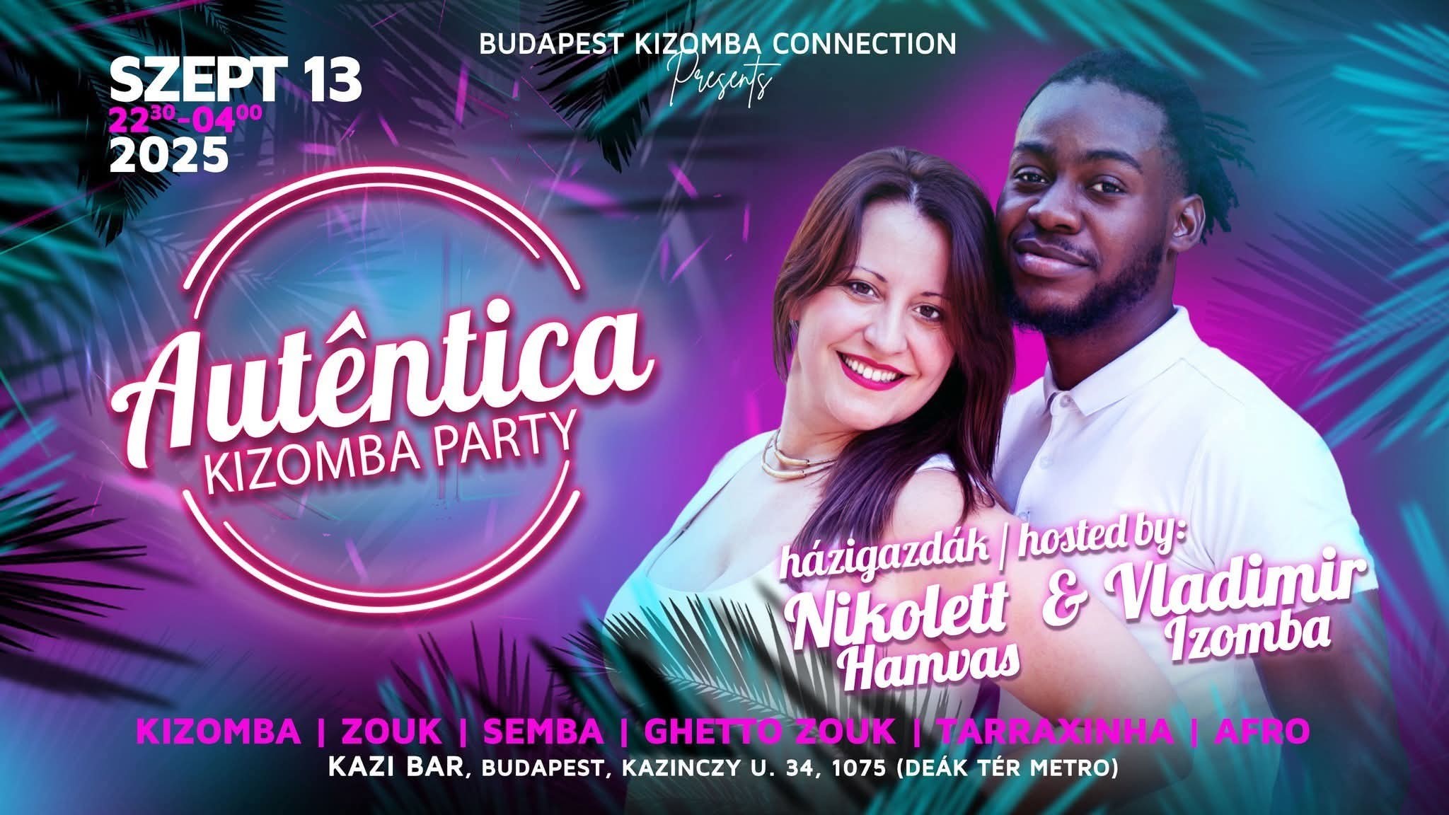 AUTENTICA Kizomba Party SZEPT13 Budapest