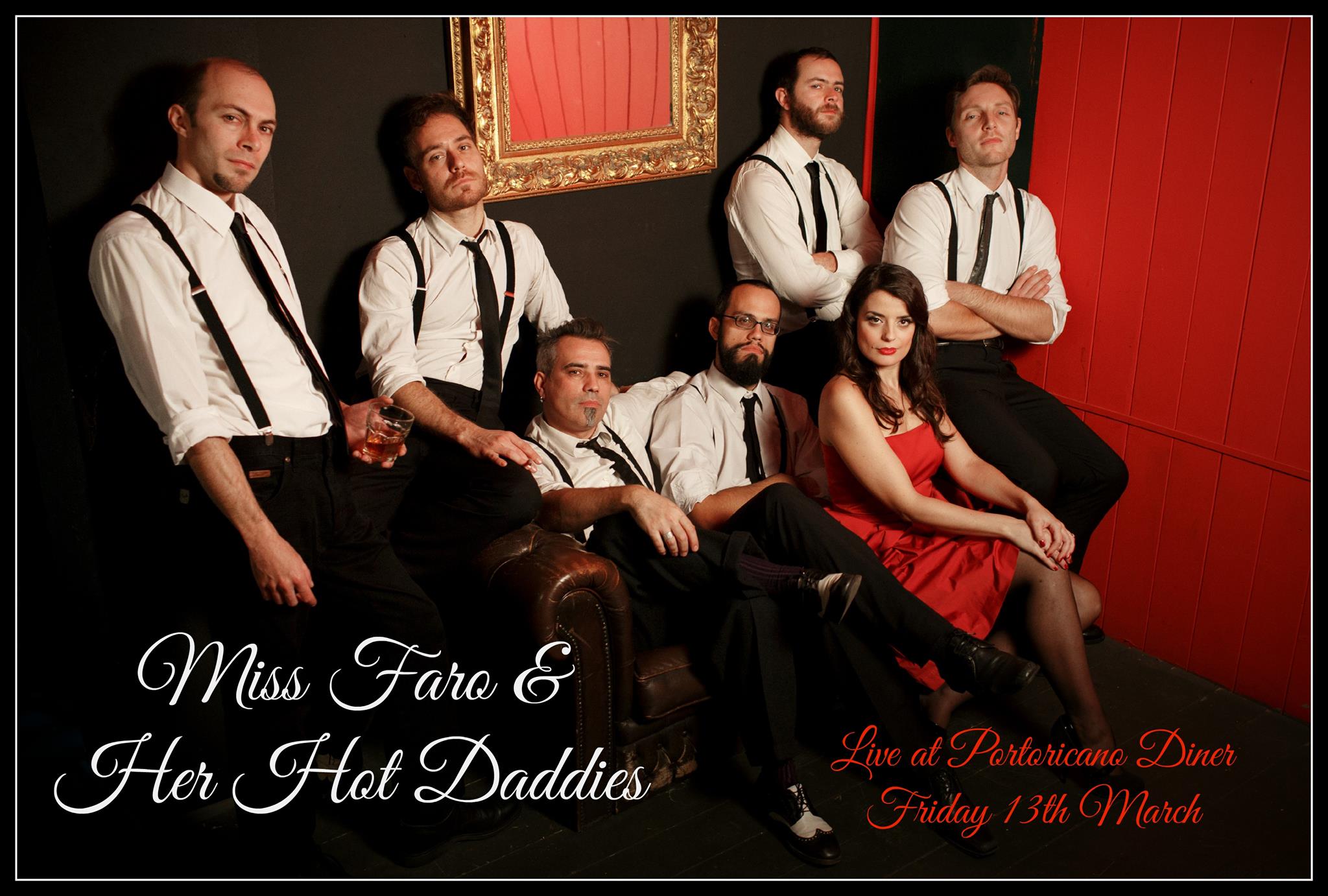 Miss Faro & Her Hot Daddies @ Portoricano Diner! Live + Dance Lesson!