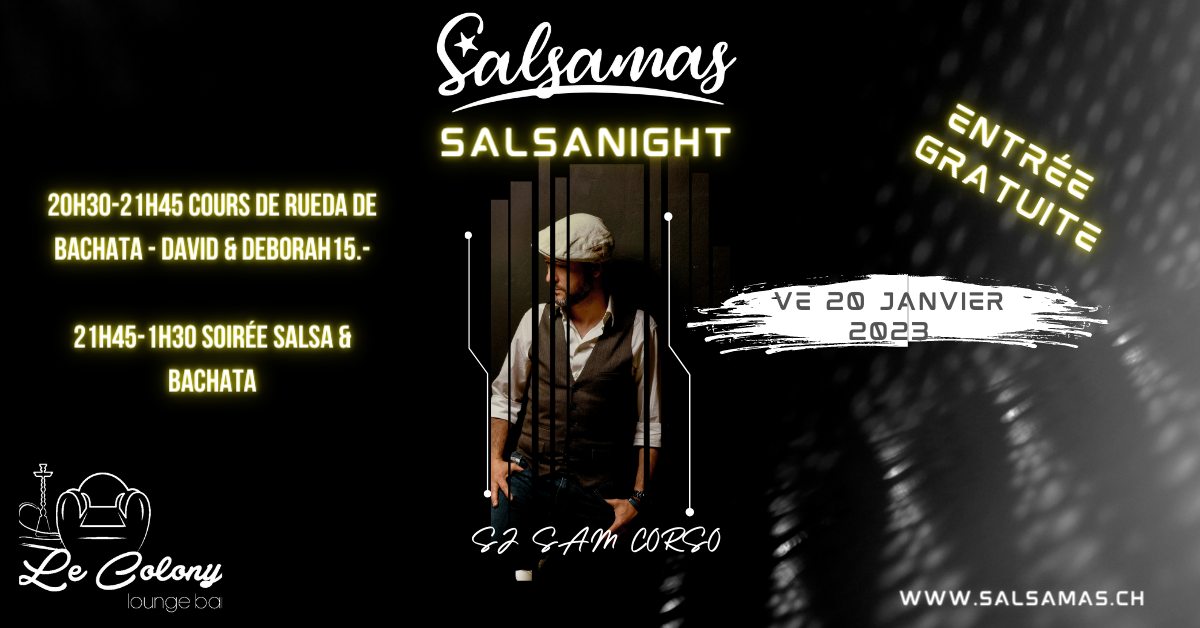 VE 20 Salsanight avec cours de rueda en bachata