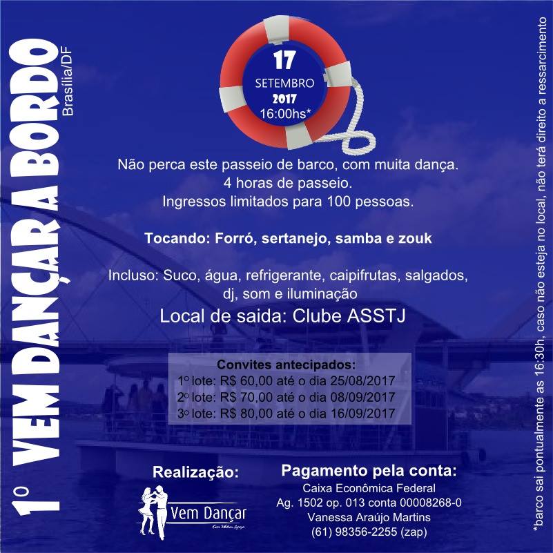 1º Vem Dançar a bordo