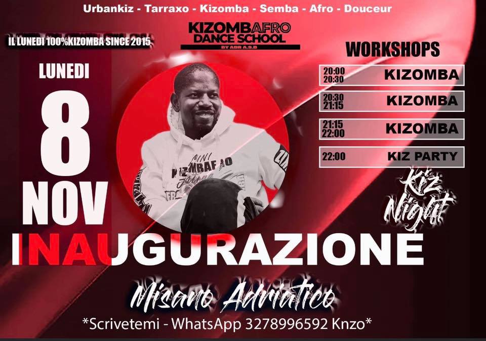 IL LUNEDI 100% KIZOMBERO con Kizombafro and FRIENDS